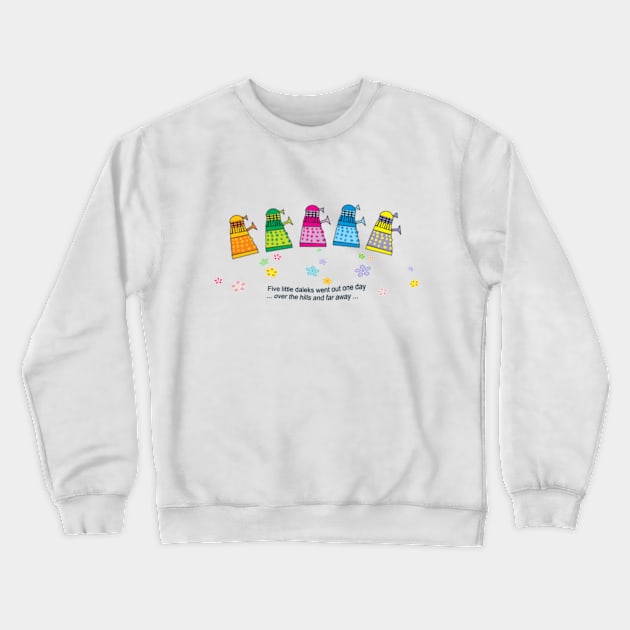 five little darlings Crewneck Sweatshirt by vectormutt